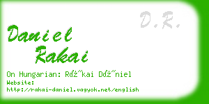 daniel rakai business card